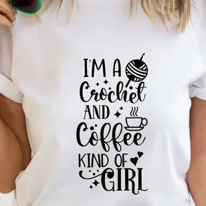 Crafting Tshirt, Coffee Vneck Shirts, Crochet T-shirt, Crocheting Tee, Funny Quote Shirt, Women Clothes, Gift For Grandma, Yarn Graphic Tees Funny Hoodie And Classic Sweatshirt For Mens And Ladies