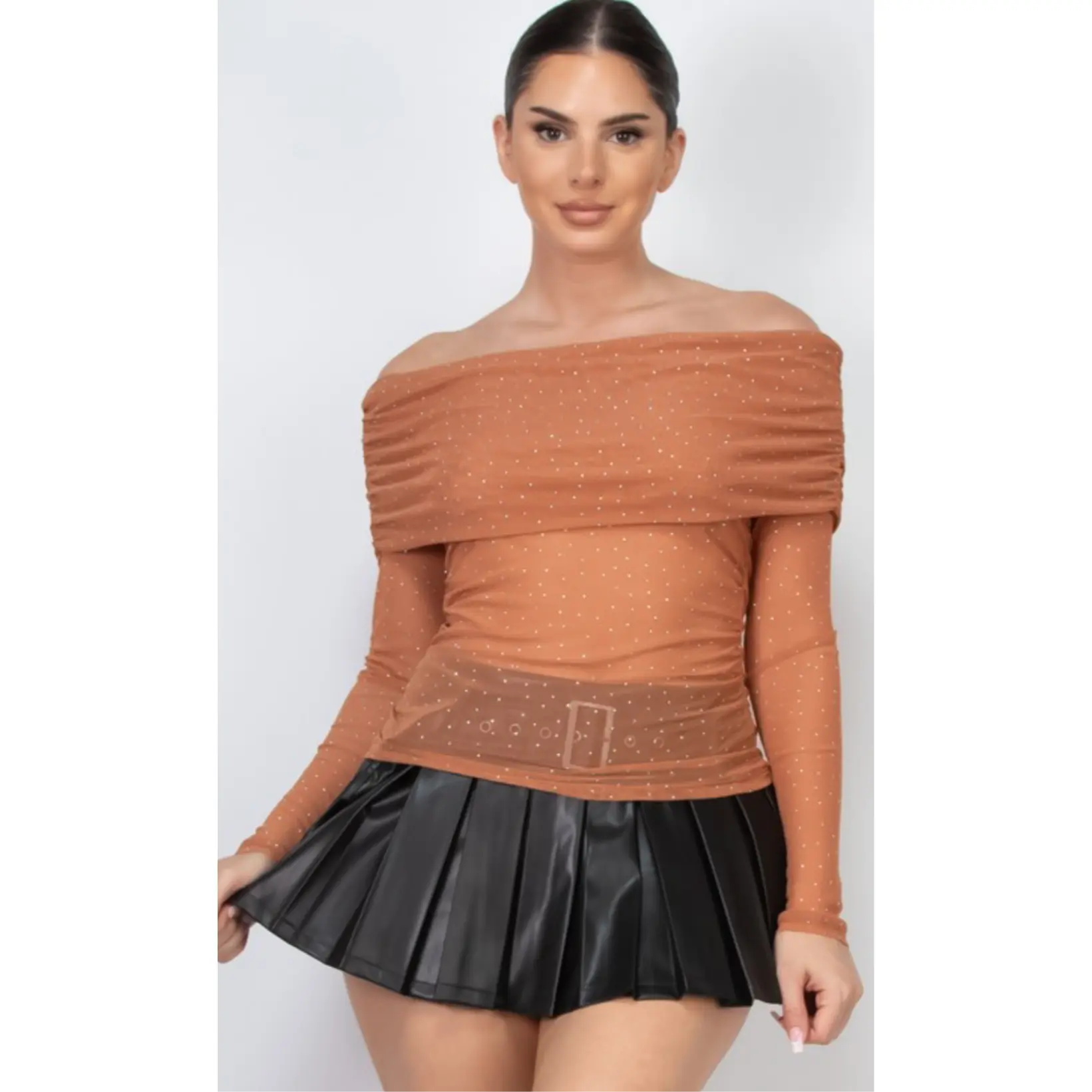 Embellished Rhinestone Top