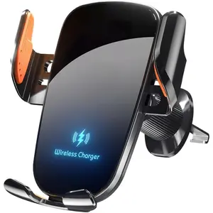 Wireless Car Charger, 15W Fast Charging Car Phone Holder Charger, Phone Mount Air Vent for iPhone15 14 13 12 11 Pro Max Xs, Samsung Galaxy S23 S22 S21 S20 S10+ Note 9 and More