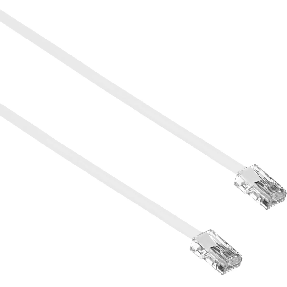CAT5e Data Transfer Cable with RJ45 Connector, 350 MHz Bandwidth, 100' White High-Speed Assembly Cable