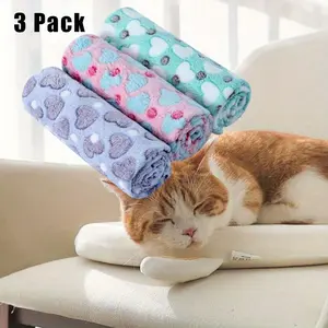 3 Pack Soft Fleece Cat Blankets for Indoor Cats,Fluffy Dog Blankets Washable for Small Medium Large Dogs,Pet Puppy Blanket Sleeping Mat for Sofa Bed tools