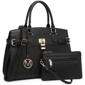 MARCO M KELLY Women Handbags and Purses Fashion Satchel Tote Work Bags Top Handle Shoulder Purses with Matching Wristlet