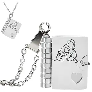 Meaningful Gift for Granddaughter Book Necklace My Little Star Daughter Necklace of Love & Blessing Suitable for Birthdays Christmas Graduation mom ever