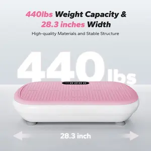 Vibration Plates Exercise Machine - 440lbs Weight Capacity, Bluetooth Remote Control, 4 Workout Modes, Home Gym Balance Training Fitness Equipment for Whole Body Workout
