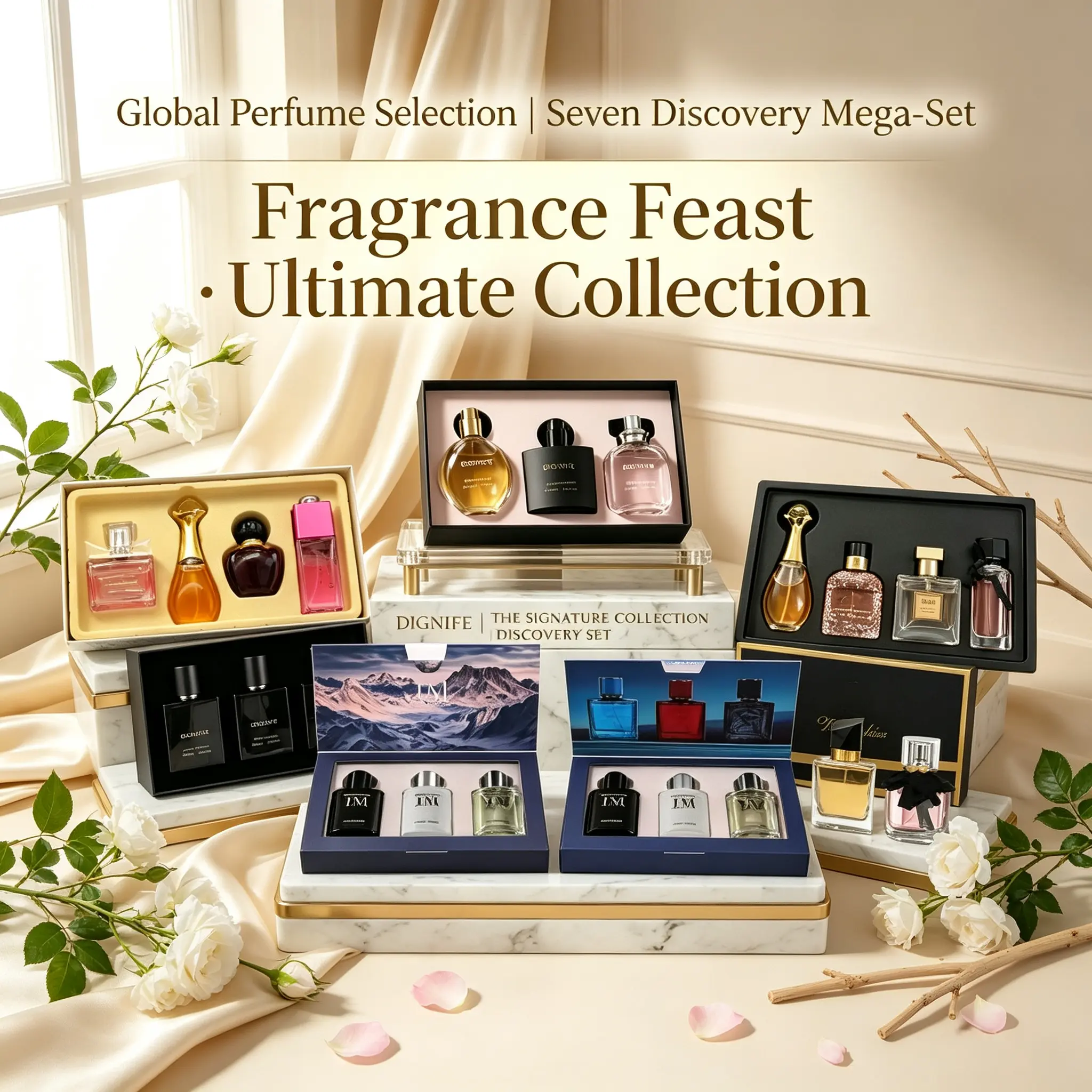 Unisex Fragrance Blind Box Gift Set - 7 Random Styles, Fresh Elegant Scent, Daily Use & Dating, Holiday Gift (1 Random Set Shipped) sohochic