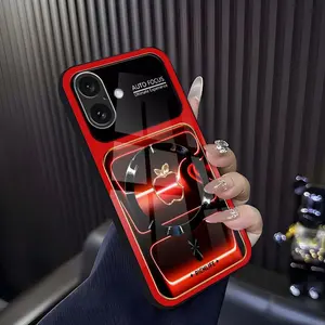 Luxury Neon Glow Neon-Contoured MagSafe Case Edition Premium Tempered Glass Lens Protection for [iPhone 16 Plus] 952