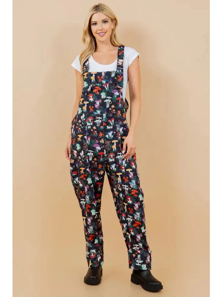 Fungi Fantasy Garden: Adjustable Corduroy Overall