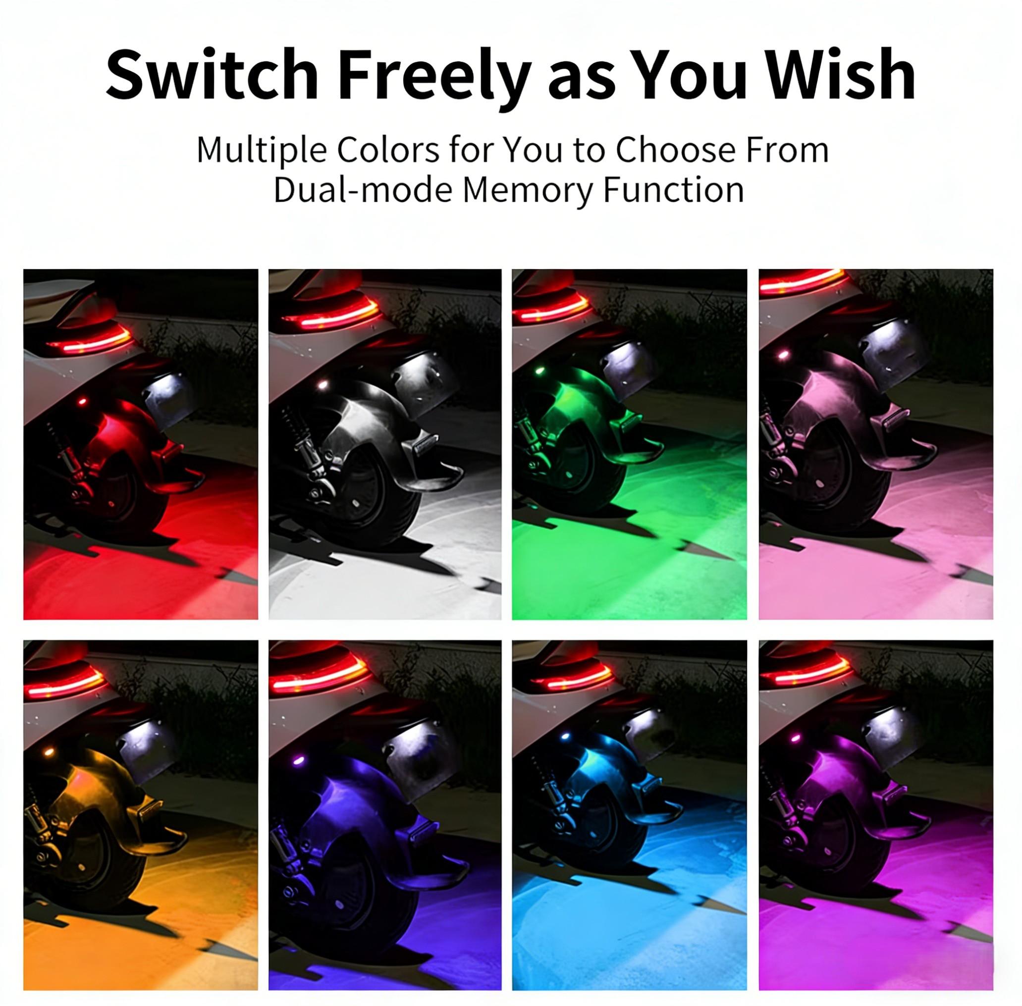 Aircraft Style LED Strobe Lights, Wireless Remote Control RGB 7-Color Anti-Collision Warning Lights, Rechargeable Flashing Beacon for Motorcycle Car Bike ATV, Must-Have Safety Gadget for Riders & Drivers Aircraft Style LED Strobe Lights, Wireless Remote Control RGB 7-Color Anti-Collision Warning Lights, Rechargeable Flashing Beacon for Motorcycle Car Bike ATV, Must-Have Safety Gadget for Riders & Drivers