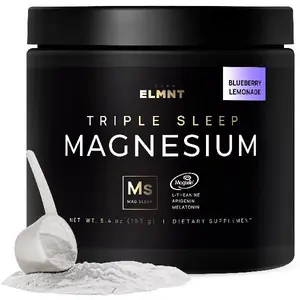 TERRA ELMNT Magnesium L-Threonate Sleep Support | Supports Calm & Restful Sleep | Magtein Magnesium with Theanine & Apigenin Capsules