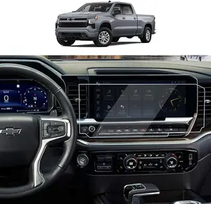 Screen Protector for Chevy Chevrolet Silverado 2022-25 13.4" & GMC Sierra 1500 2500HD 3500HD Anti-scratch Car Navigation Screen 9H PET Protective Film