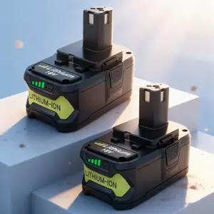 2pack 18V 8.0Ah Upgraded P117 18V 8.0Ah 18V RB18L50 Lithium Battery for RYOBI P108 P102 P104 High Capacity Cordless Tool Batteries