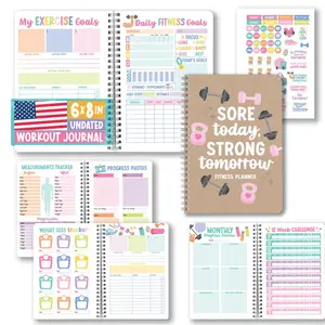 Workout Journal for Women - Undated Fitness Log, Exercise Planner & Weight Loss Tracker, Health & Fitness Journal 2026
