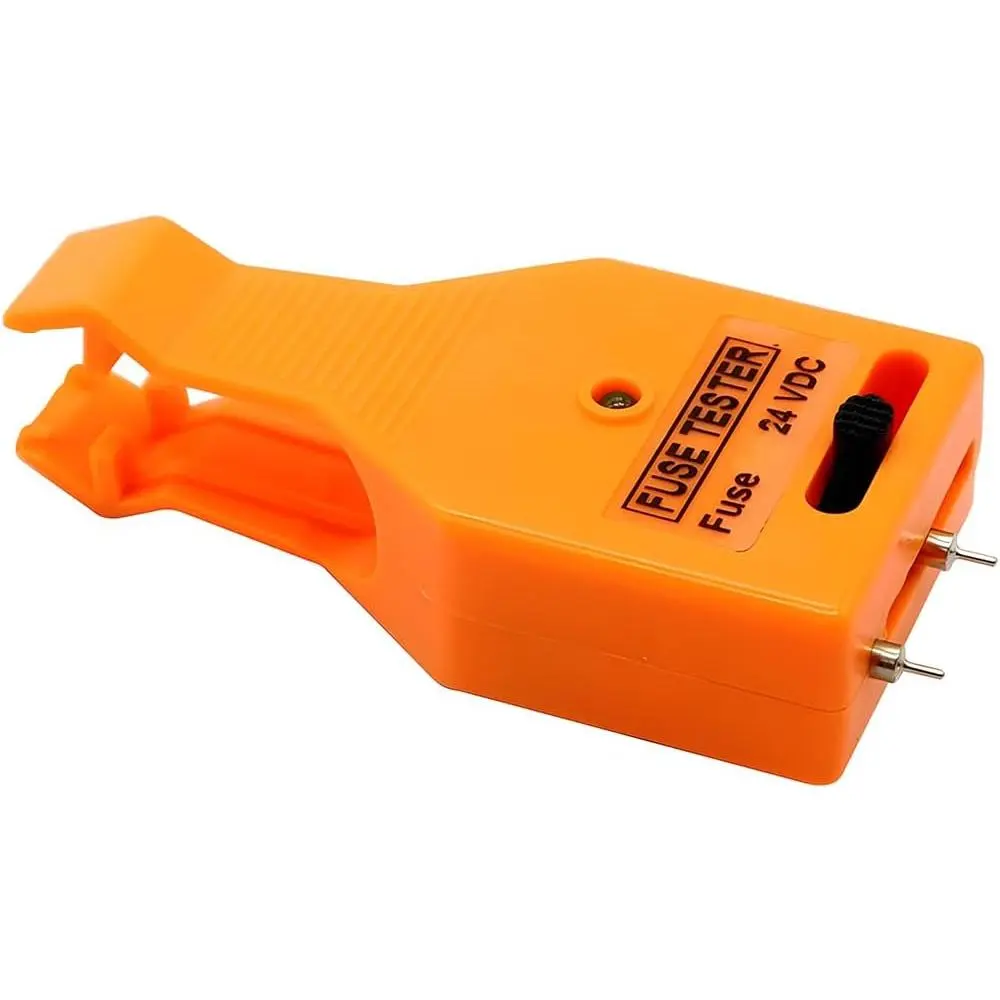 DC 24V ATO/ATC Blade & Glass Tube Fuse Tester Puller - Multifunctional Automotive Checker with LED Indicator, Auto Removal Tool, Compact 1-piece Tool for Small, Medium, Large Fuses, Car Accessories, Compact Tool, One-Piece