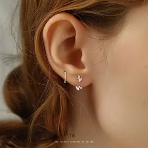 Tarnish Resistant S925 Sterling Silver Dangle Earrings for Women Elegant Zircon Teardrop Earrings Minimalist Luxury Fashion Jewelry Gift