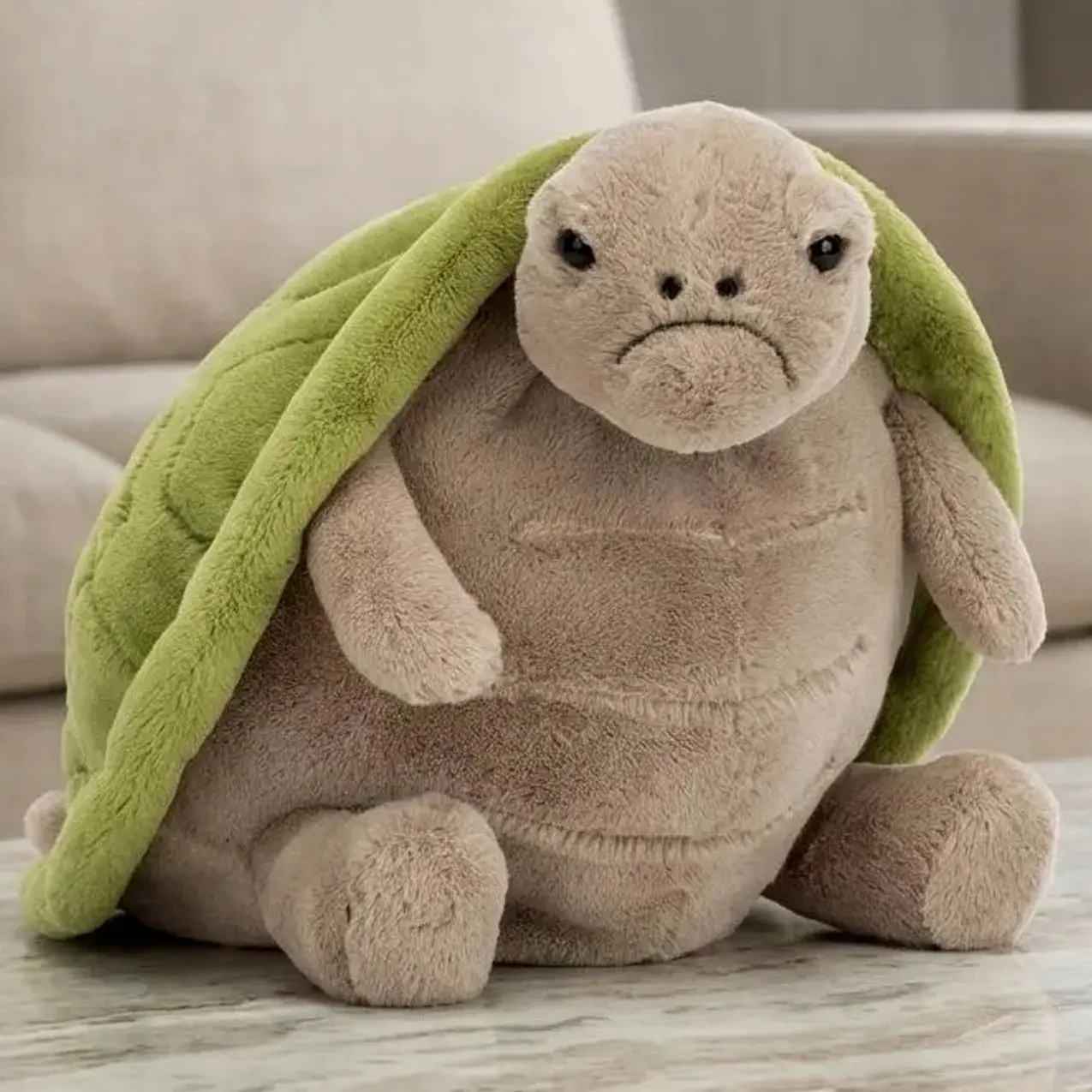 Jellycat Timmy Turtle Large Plush – Ultra Soft Turtle Stuffed Animal, Cozy Plushie for Bedroom Décor, Relaxation, Display & Collectors