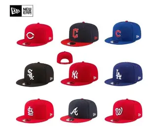 New Era MLB Snapback Cap – NY Yankees, LA Dodgers, White Sox, Cardinals, Nationals Adjustable Hat, Flat Brim, Streetwear