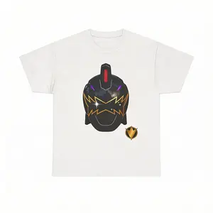 Unisex Retro Legendary Dino Hero Tee | Black Brachio Ranger Graphic Shirt | Nostalgic Tokusatsu Top