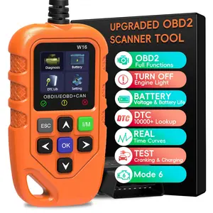 Professional Obd2 Scanner, Fault Code Reader, Engine Warning Light, Real-Time Data, Point Capture, Emission Test Ready, for All Models Post 1996
