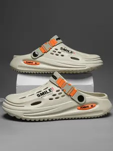 Men's Outdoor Indoor Breathable Hole Back Shoes, Casual Slipper Shoes, Fashion Trendy Versatile Beach Sand Waterproof Hiking Shoes, Summer Style 2026