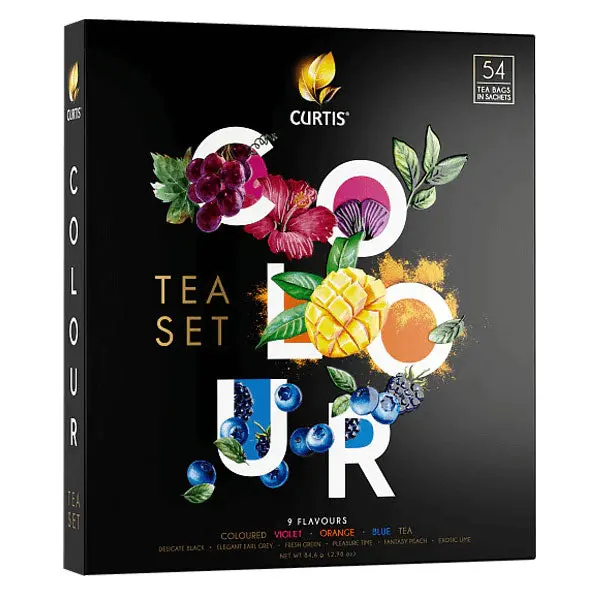 Tea Gift Set Colour –  9 Flavors –  54 Tea Bags – 5.6 oz