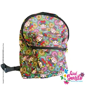 Back Pack Lele Graphic with Compartments Que Bonito Mexican and Fashion