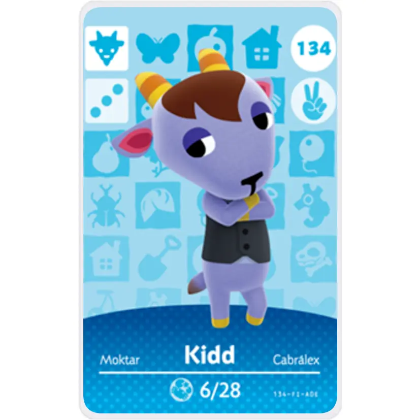 Kidd - Villager NFC Card for Animal Crossing New Horizons Amiibo