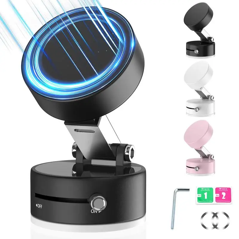 Vacuum Magnetic Phone Holder for Car, Magnetic Phone Mount Foldable & Portable Phone Stand, Multipurpose Phone Holder for Car, Home, Office, Electron