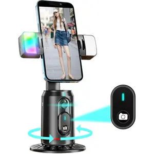 Vivitar Selfie Stick Tripod with Quad LED Lights & Wireless Remote, Black