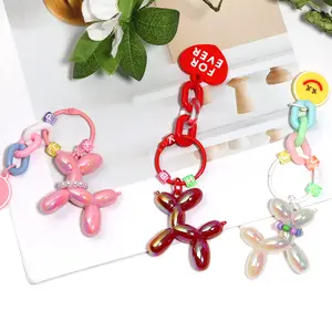 【A2】Multi Color Stainless Steel Wire Keychain Cable Key Ring Loop Assorted Colored Keychain