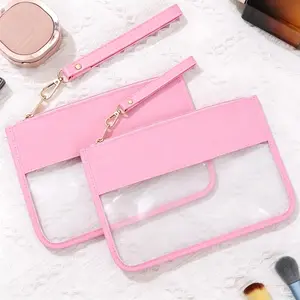 2-Pack Transparent Zipper Snack Bags, Teacher Appreciation Gift, Waterproof PVC Travel Makeup Bag, Women's Graduation Retirement Set