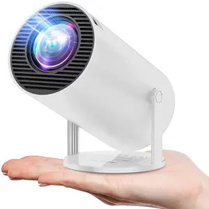 HY300 ULTRA Mini Projector with WiFi and Bluetooth, Portable Smart Projector, 4K Support, Android 11, Auto Keystone, 210° Rotatable Indoor Outdoor Movie Projector