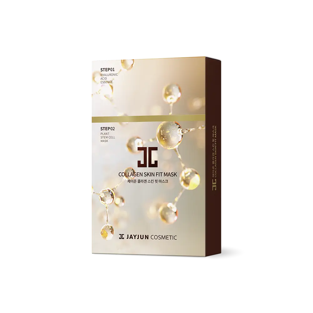 [JAYJUN OFFICIAL] Collagen Skin Fit Mask (10 Sheets) – 2-Step All in one Hydration & Firming Ritual with Hyaluronic Acid & Marine Collagen 0.84 fl. oz.