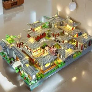 Chinese Ancient Architecture 3D Puzzle Model, Garden Series Building Toy, Fun Building Toy for Creative Minds, Stem Building Blocks