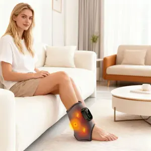 Electric Foot and Hand Massager, Ankle and Knee Vibration Heating Massage, Portable Joint Design, Relaxes Body and Mind
