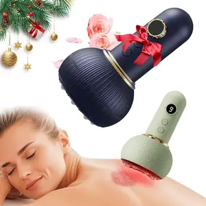 Deep Tissue Massage Device, Multi-Mode Home Portable Relaxing Muscle Relaxer, Deep Heating Therapy Massager, Ideal Gift for Elders