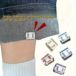 10pcs Invisible Hem Clips, Anti-Slip Leg Fixing Clips, Seamless Hem Buttons, Non-Slip Shoe Mouth Shaping Tool, DIY Clothing Accessories