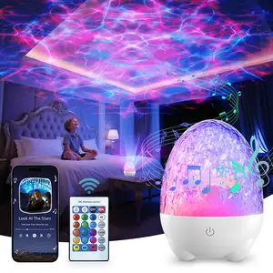 Dinosaur Egg LED Starry Sky Projection Light with Music and Remote Control, Suitable for Home, Office & Party Decor, Ambient Light, Ideal Gift, starry nebula ceiling starry sky projector lamp ripple lamp lampara 3d home room dance party Audio