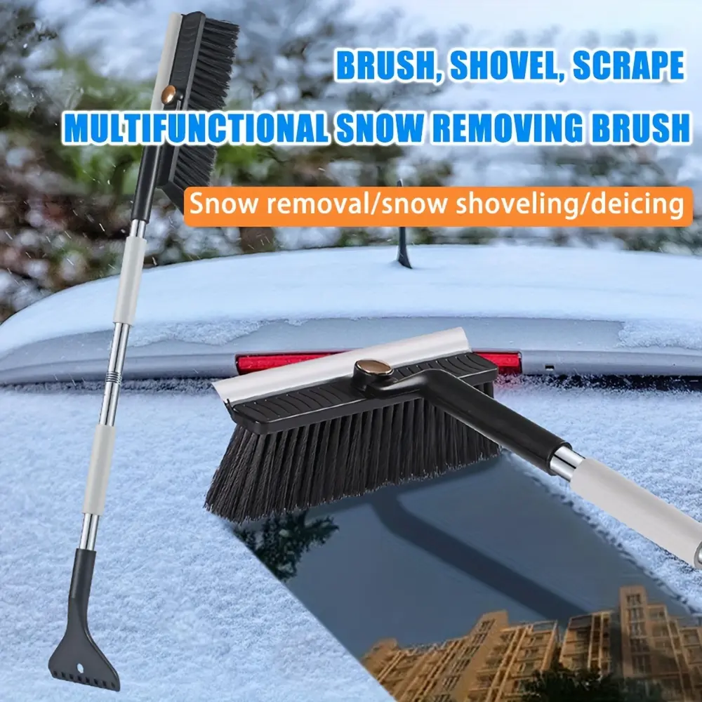 Professional Grade Car Ice Scraper Snow Brush with Ergonomic Handle Defroster Tool for Frozen Windows Windshield Snow Removal Tool Winter Must Have