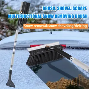 Professional Grade Car Ice Scraper Snow Brush with Ergonomic Handle Defroster Tool for Frozen Windows Windshield Snow Removal Tool Winter Must Have