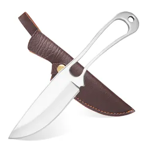 Stainless steel knife,all steel straight knife, kitchen peeler，also suitable for outdoor activities, camping, and fishing, unique gifts, edc