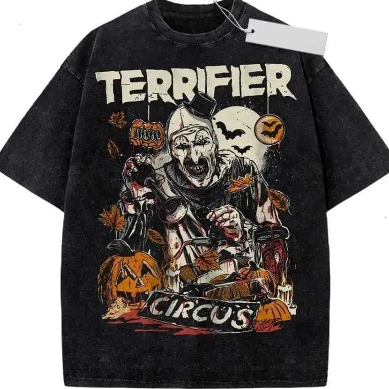 Terrifier Shirt, Halloween Shirt, Horror Shirt, Vintage T-Shirt, Women Man Streetwear Menwear Top Womenwear 2G9