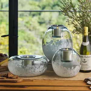 K Lawrence Collection Glass Tubular Candle Holder