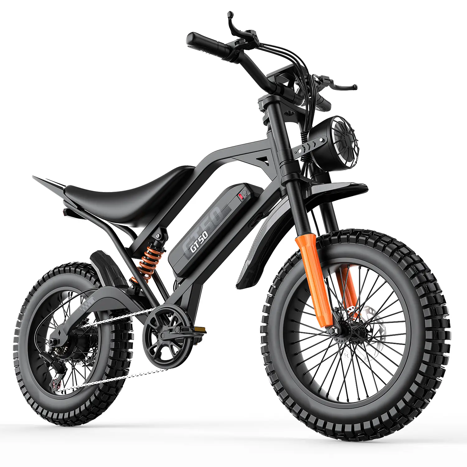 Soonaway GT50 Off-Road Electric Dirt Bike for Teens & Adults, 2500W Peak, 48V/25AH Battery E-Bike, 37MPH Top Speed, 35-60Mi Range, Hydraulic Brakes, Full Suspensions, 7-Speed Mountain Electric Motorcycle