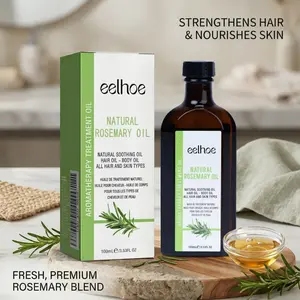Rosemary Hair Oil 100ml: Strengthens hair roots and nourishes skin. Dual-effect formula with soothing aromatherapy. Suitable for all hair and skin types.