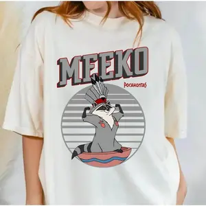 Funny Meeko Raccoon Comfort Colors Shirt, Pocahontas Meeko, Cute Meeko Shirt, Family Outfits, Magic Kingdom 7W2DK