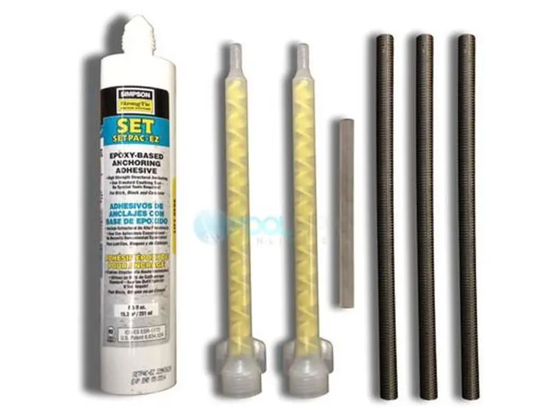 212 MAIN 0.5 in 3-Bolt Epoxy Kit - Strong Adhesive Epoxy Resin for Aquatic Fitness Equipment Maintenance