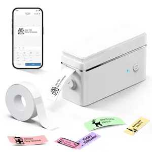 P31S Portable mini label Printer with Tape, Bluetooth Sticker Printer with Multiple Templates and Patterns. For Note Diary Memo, For Home,Gift