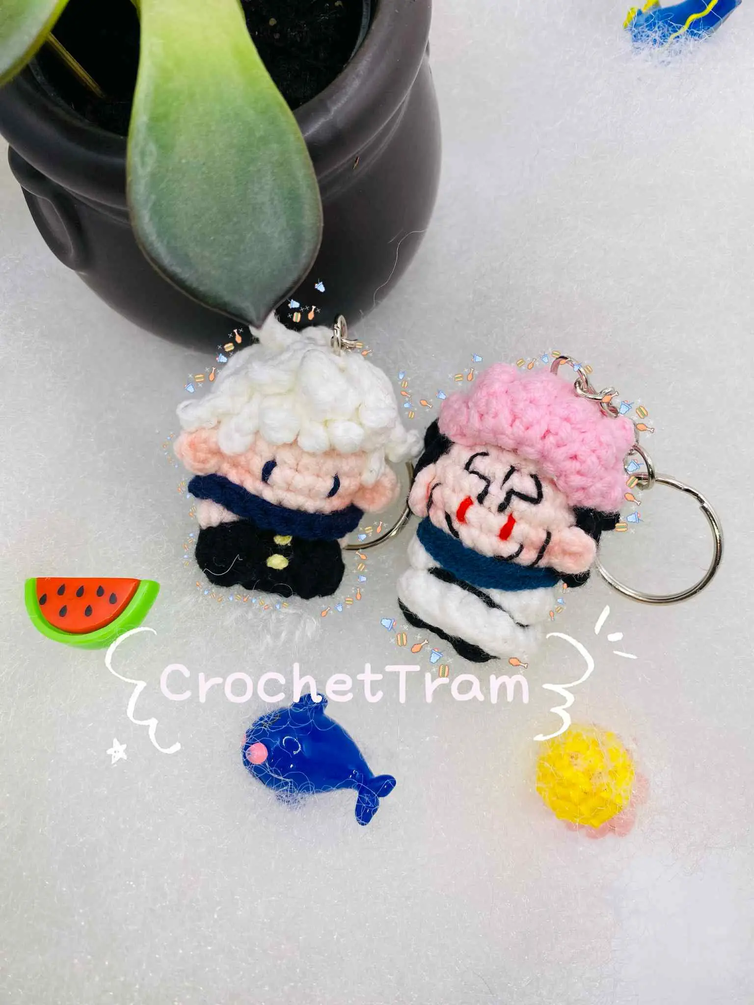 crochet matching keychain ideas - TikTok Shop