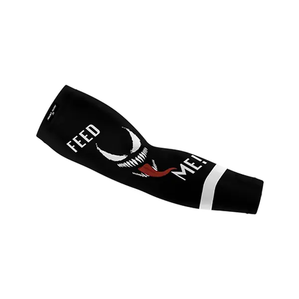 Feed Me! Arm Sleeves - UV Protection, Compression Cooling Sleeves for Sports, Breathable & Moisture Wicking, Suitable for Various Activities