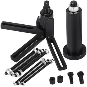 【DealsForYouDays】VEVOR Heavy-Duty Steel Crank Case Splitter Separator Puller Installer with 360-Degree Adjustable Arms, Center Pulling Bolts, 6mm/8mm Compatibility, Easy to Use for ATV, Garage Repairs